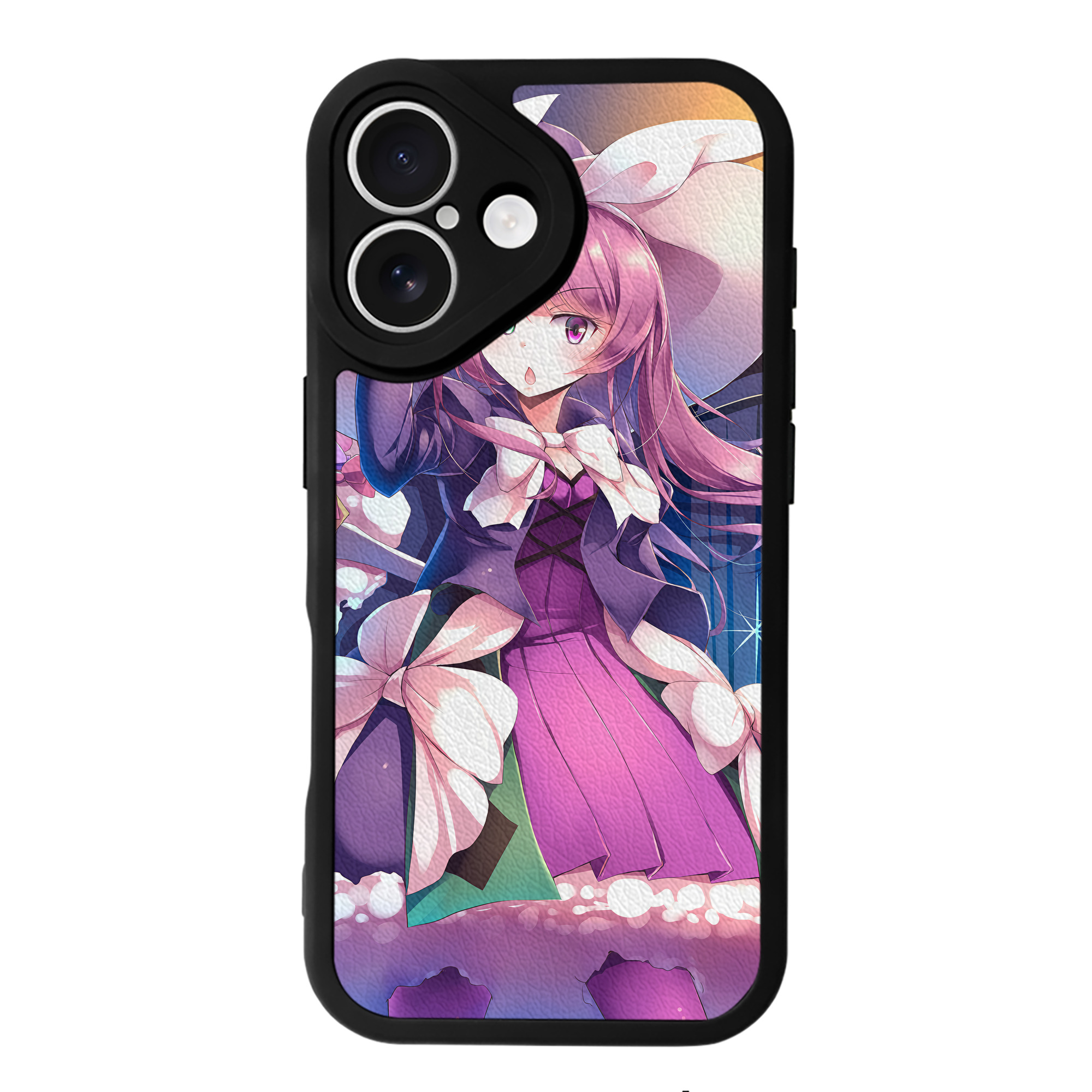 （画像用） 遊☆戯☆王 Yu-Gi-Oh! 【iPhone 16シリーズ対応】シリコンスマホケース（レザー調） 材質：シリコン